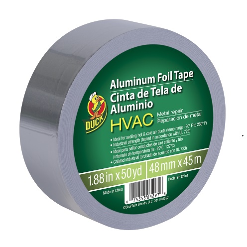 Duck 1.88 HVAC Metal Repair Silver Aluminum Foil Tape